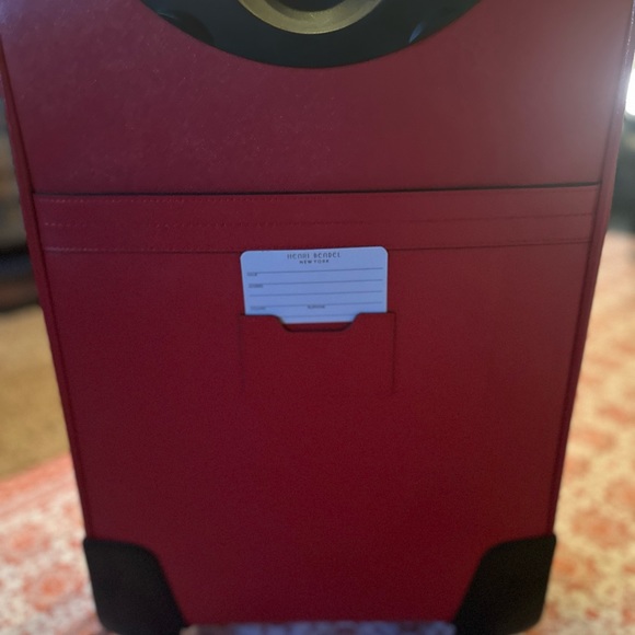 Henri Bendel Red Leather 360 Wheeled Carryon West 57th - Saffiano leather - $750 - Picture 11 of 11